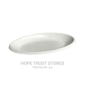 White Melamine Oval Tray