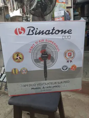 Binatone 1.6 Metre Duo Stand Fan a-1692(Mk 5) - Black