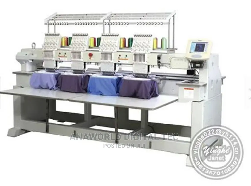 4 Heads Computerized Digital Monogramming Embroidery Machine