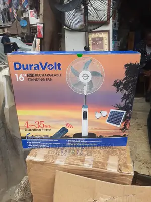 Duravolt 16 Inches 3 in 1 Rechargeable Standing Fan