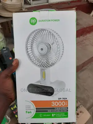 Dp Portable Mini Soft-Torch Table Fan, USB and LED Light