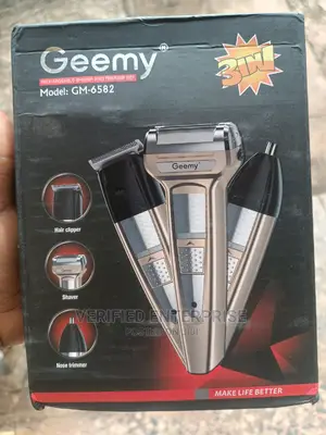 Geemy 3 in 1 Rechargeable Clipper, Shaver and Trimmer