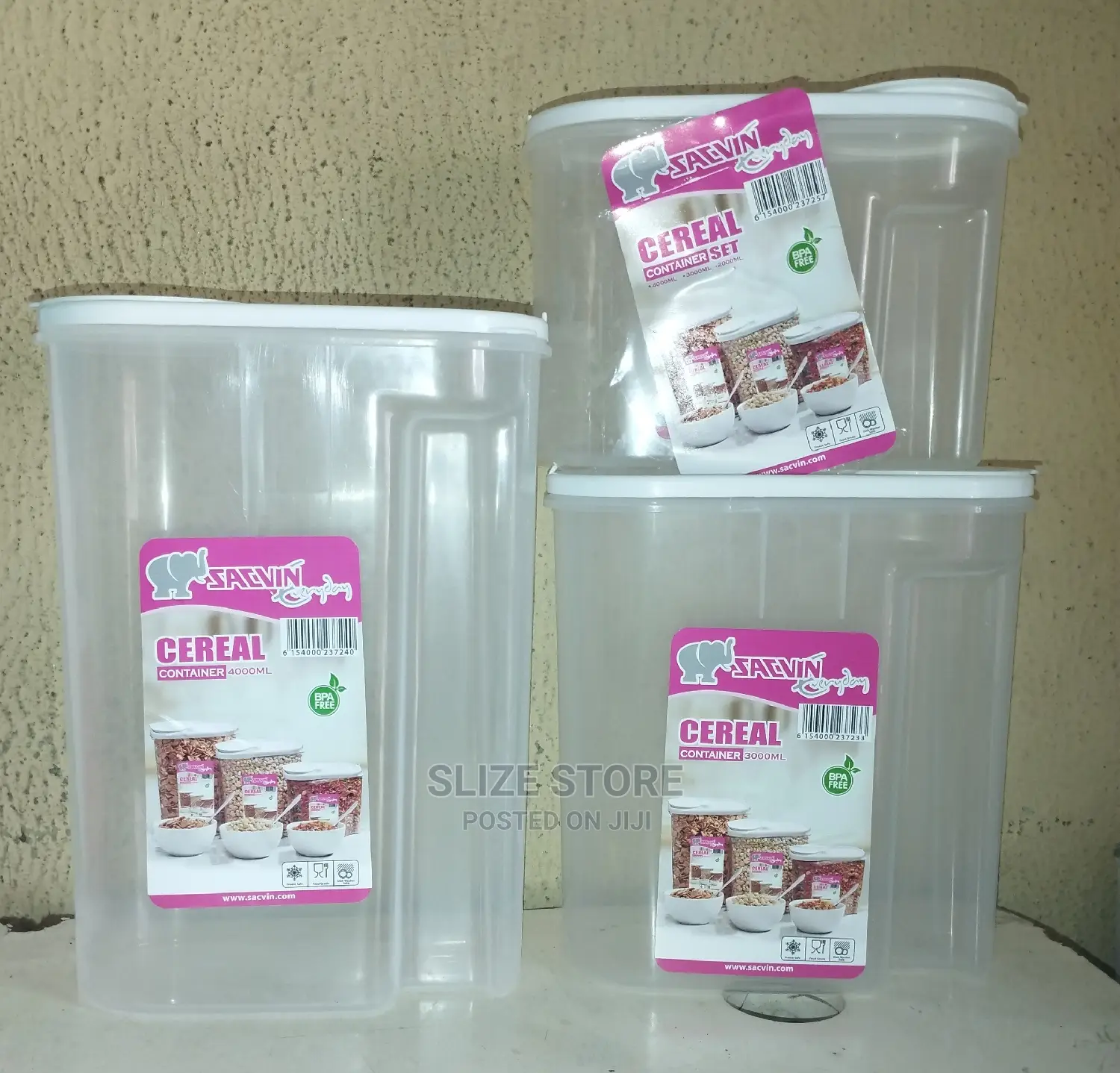 3pcs Cereal Container Set