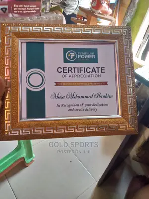 Certificate Award