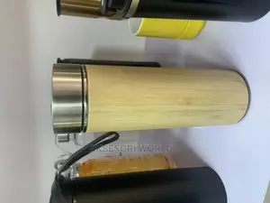Wooden Bamboo Temperature Vacuum Bottle