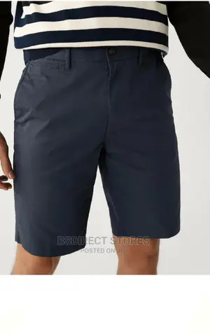 Marks and Spencer Navy Super Lightweight Stretch Chino 46in