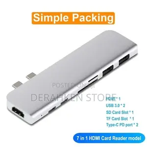USB Type C Hub Adapter 7 in 1