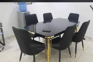 Wooden Dinning Sets With Pinned Base
