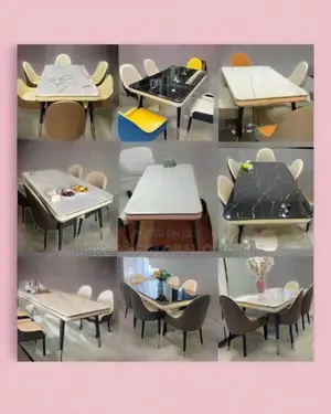 Non Slip Marble Top Dining Set