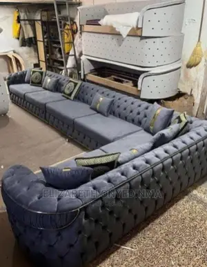L Shape Sofa Chairs With Pillows