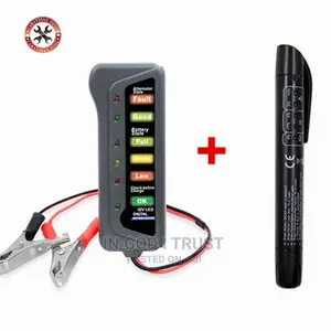 12v Digital Battery Alternator Tester With 6 Led