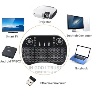 3 Color Backlit I8 Mini Wireless Keyboard 2.4ghz