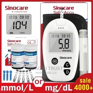 Sinocare Safe-Accu Blood Glucose Meter Glucometer Kit