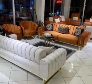 Quality Executive 7 Seater Fabric Made Sofa Chairs