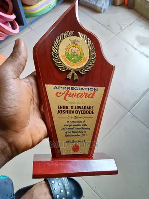 Wooden Award With Printing