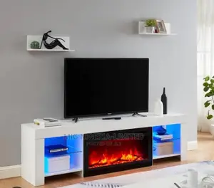 Tv Shelves Fireplace Home Decoration Fire Burning