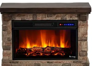 Electric Fireplace Home Decorating Fire Burning Frame