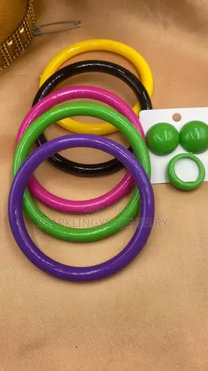 Fashion Bangles and Ring Plus Earring