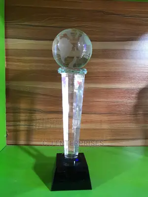 Glass Trophy Award Plaque X30