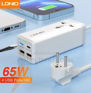 Ldnio 65W PD Desktop Power Strip With Power Socket