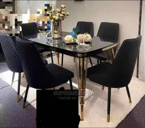 Luxury Marble Wood Dinning Set