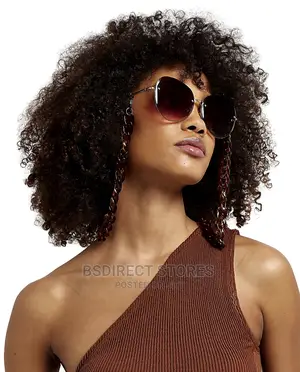 River Island Brown Oversized Chain Link Women's Sunglasses
