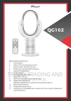 Trimax Electric Bladeless Fan