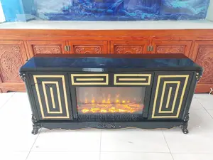 Television Stand With Fire Flamed Lights