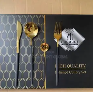 24pcs Gold High Quality Cutlery