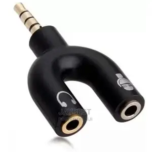 3.5mm Audio Splitter Jack Plug Male to Aux Female Microphone