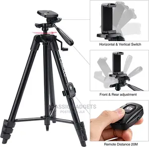 53 Inch Tripod Vlog Kit With+ LED + Mic + Clip + Remote