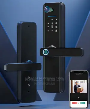 Tuya APP Unlock Video Camera Fingerprint Card Pin Door Lock