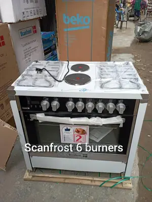 New Scanfrost 90cm Automatic Gas Cooker (2 Electric + 4 Gas