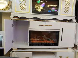 Original Pure White Modern Firedisplay Tv Stand