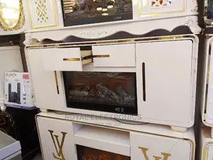 Best Quality Pure White Modern Firedisplay Tv Stand