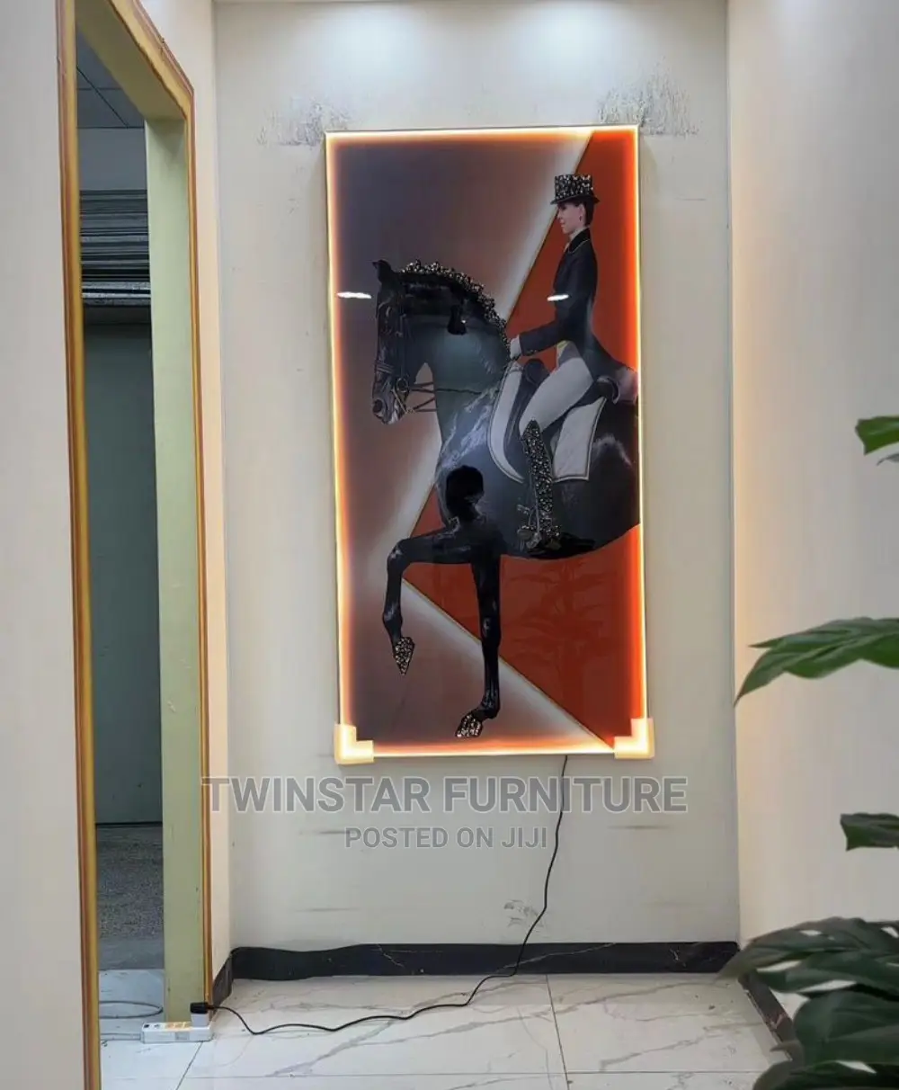 New Modern Wall Frame With Voice Control Lights