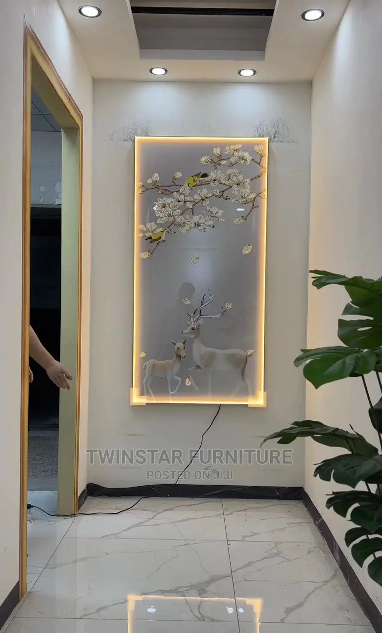 New Modern Wall Frame With Voice Control Lights