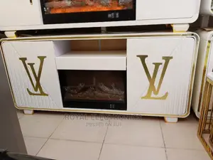 Authentic Lv Tv Stand With Fire Display