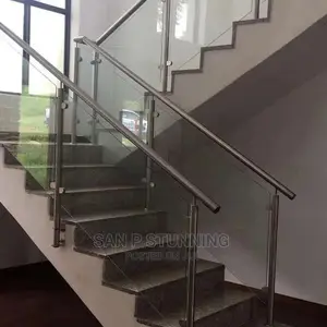 Classic Glass Railing Design With Lovely Fittings