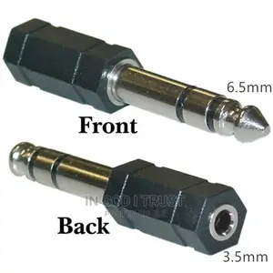 3.5mm to 6.5mm Audio Adapter to 6.5 Male Plug