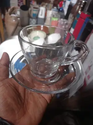 Glass Tea Cup With Saucers 6pcs