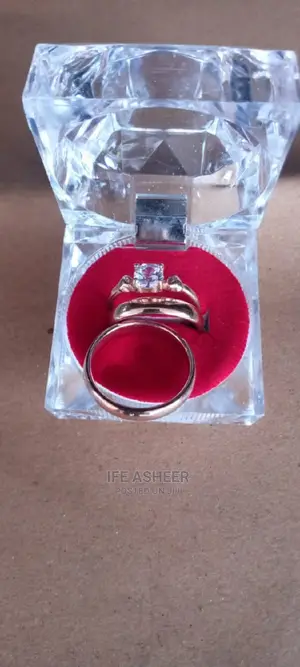 Rose Gold Couples Set Of Wedding Ring 001