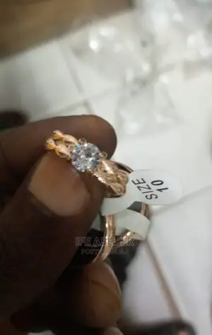 Rose Gold Set of Wedding Ring 02 - Ladies With Big Fingers