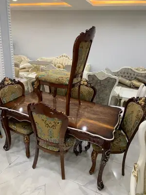 Royal Dining Table and Chair by 6 Seaters
