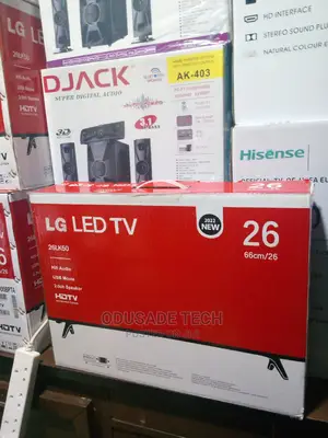 LG 26 Inches Brand New Tv - (Black )