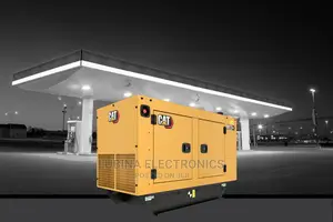 Brand New Cat 60kva Soundproof DIESEL Lister Generator Yelow