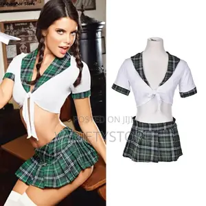 1set Sexy Students School Girl Uniform Role Play Costumes
