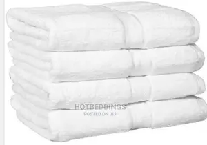 4 PCS Quality 100% White Towels-Xl