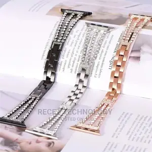 Stainless Steel Diamond Bracelet Watch Bands for Apple Watch