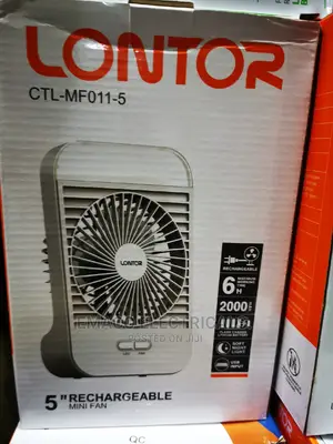 Rechargeable 5" Mini Table Top Fan
